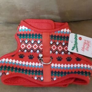🐈‍⬛ Merry And Bright Holiday Red Cat Harness